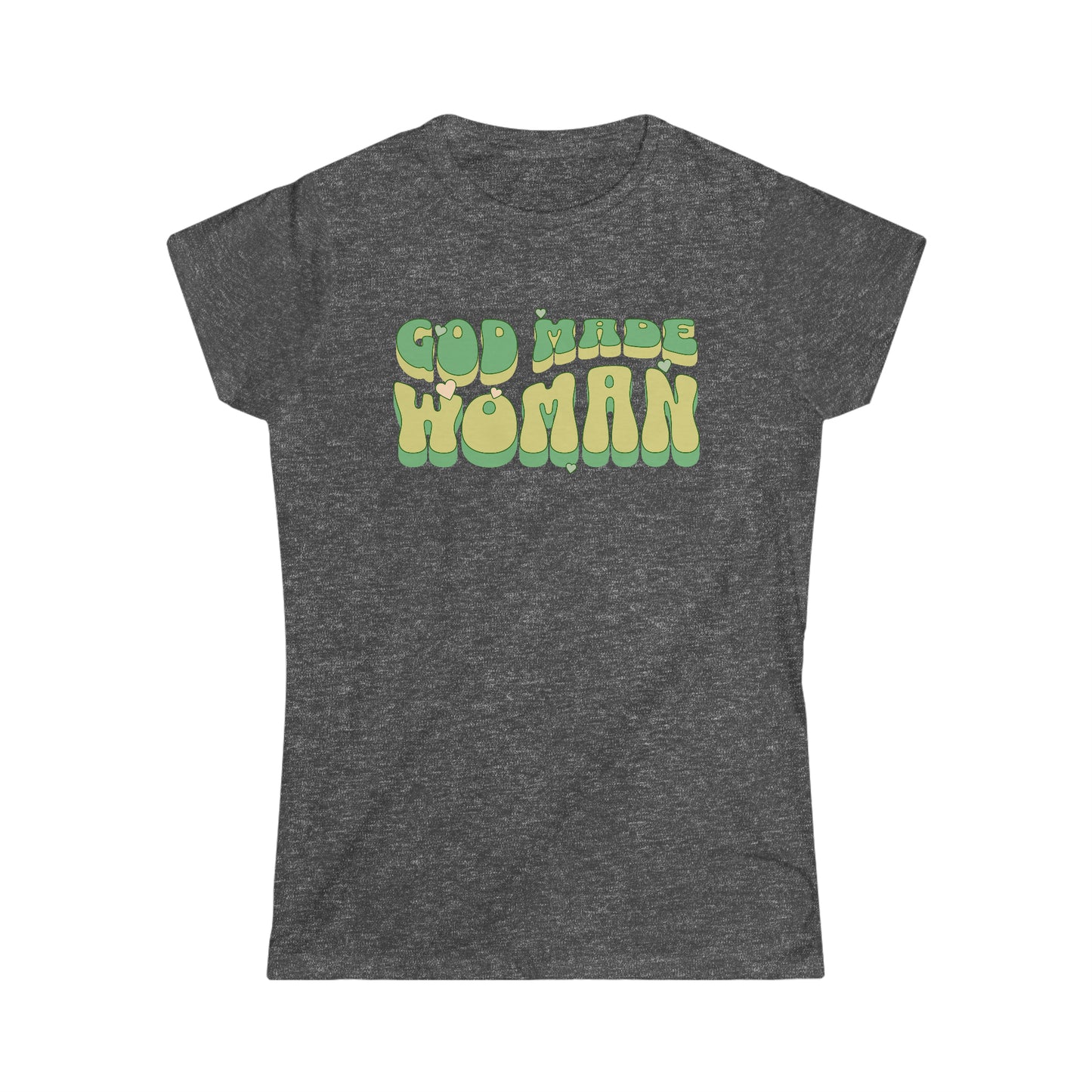 God Made Women Softstyle Tee Green