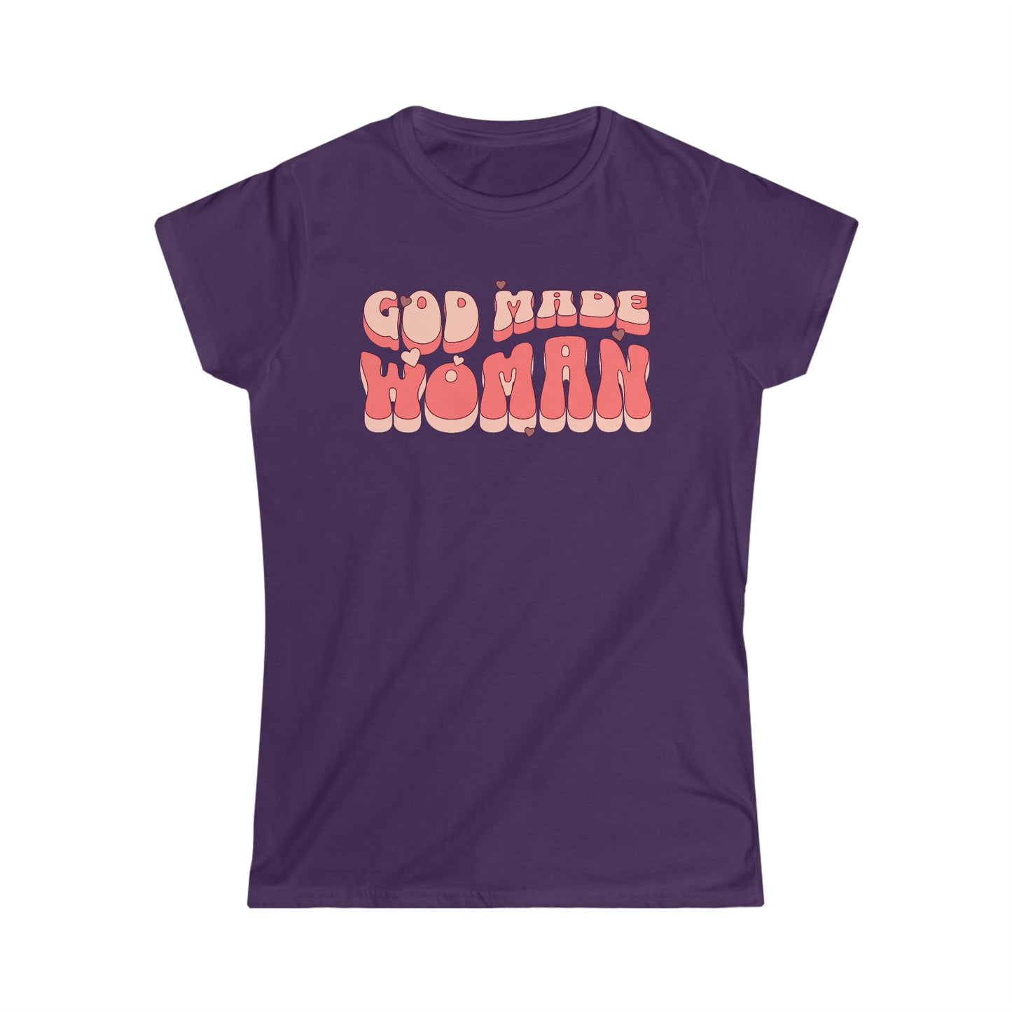 God Made Women Softstyle Tee Pink