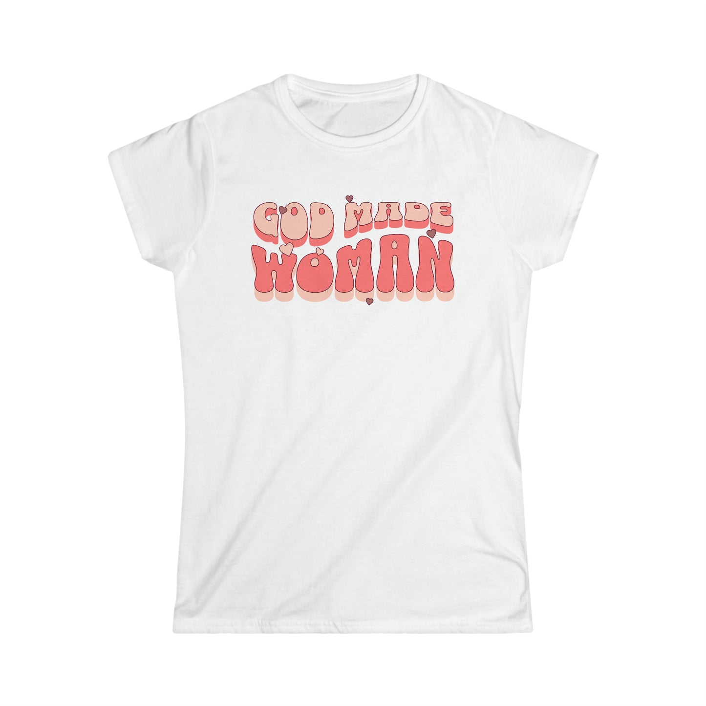 God Made Women Softstyle Tee Pink