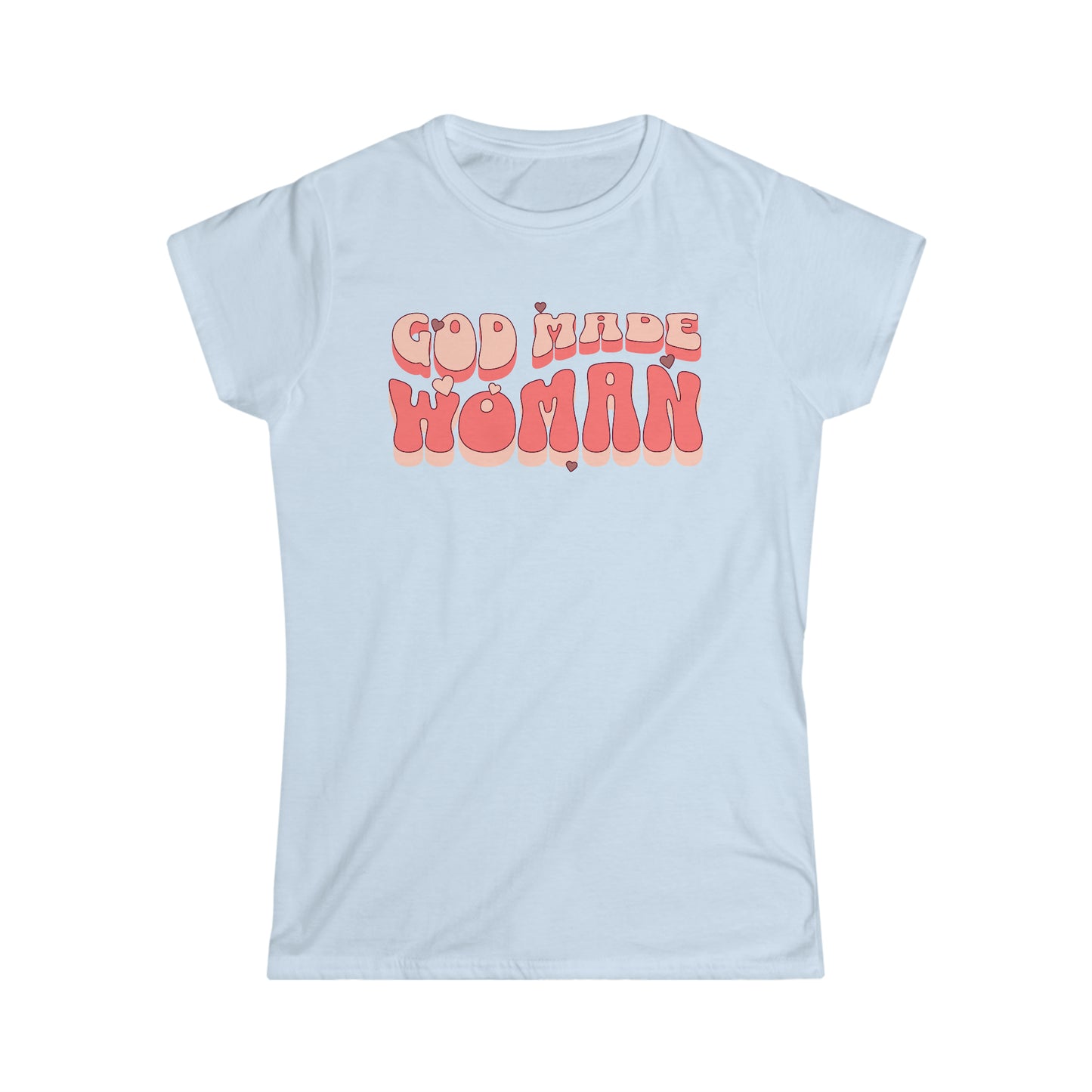 God Made Women Softstyle Tee Pink