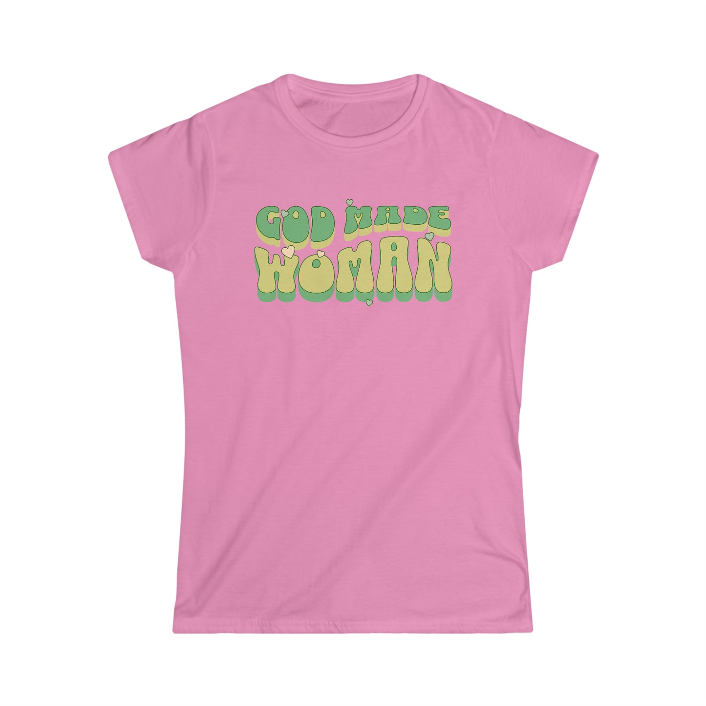 God Made Women Softstyle Tee Green