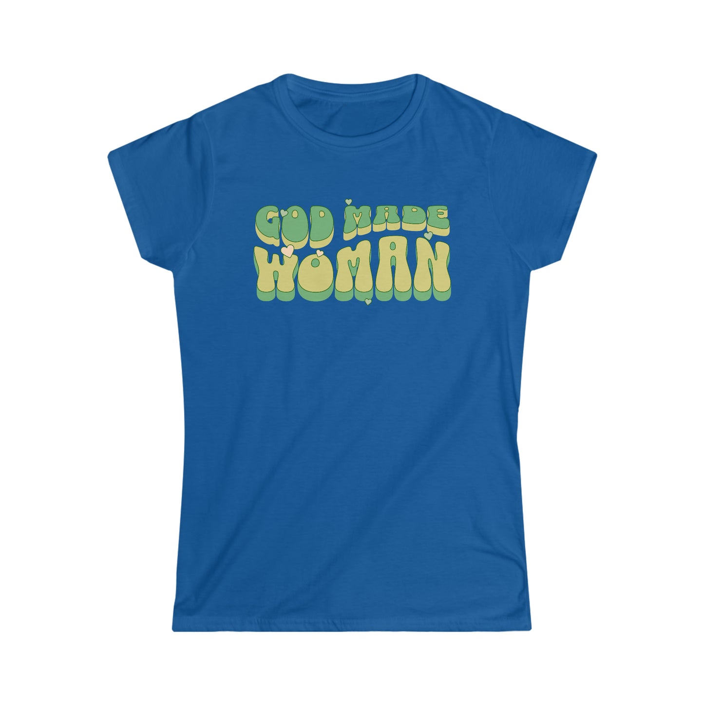 God Made Women Softstyle Tee Green