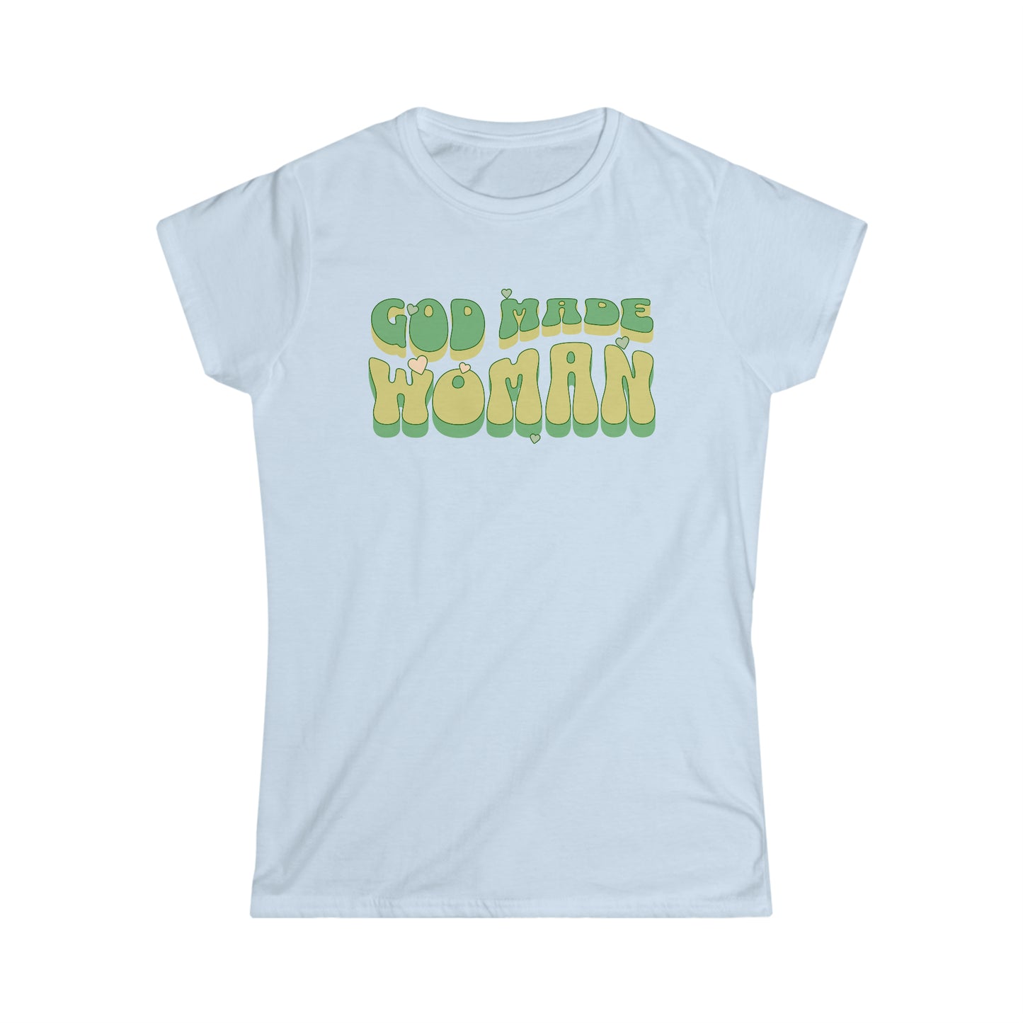 God Made Women Softstyle Tee Green